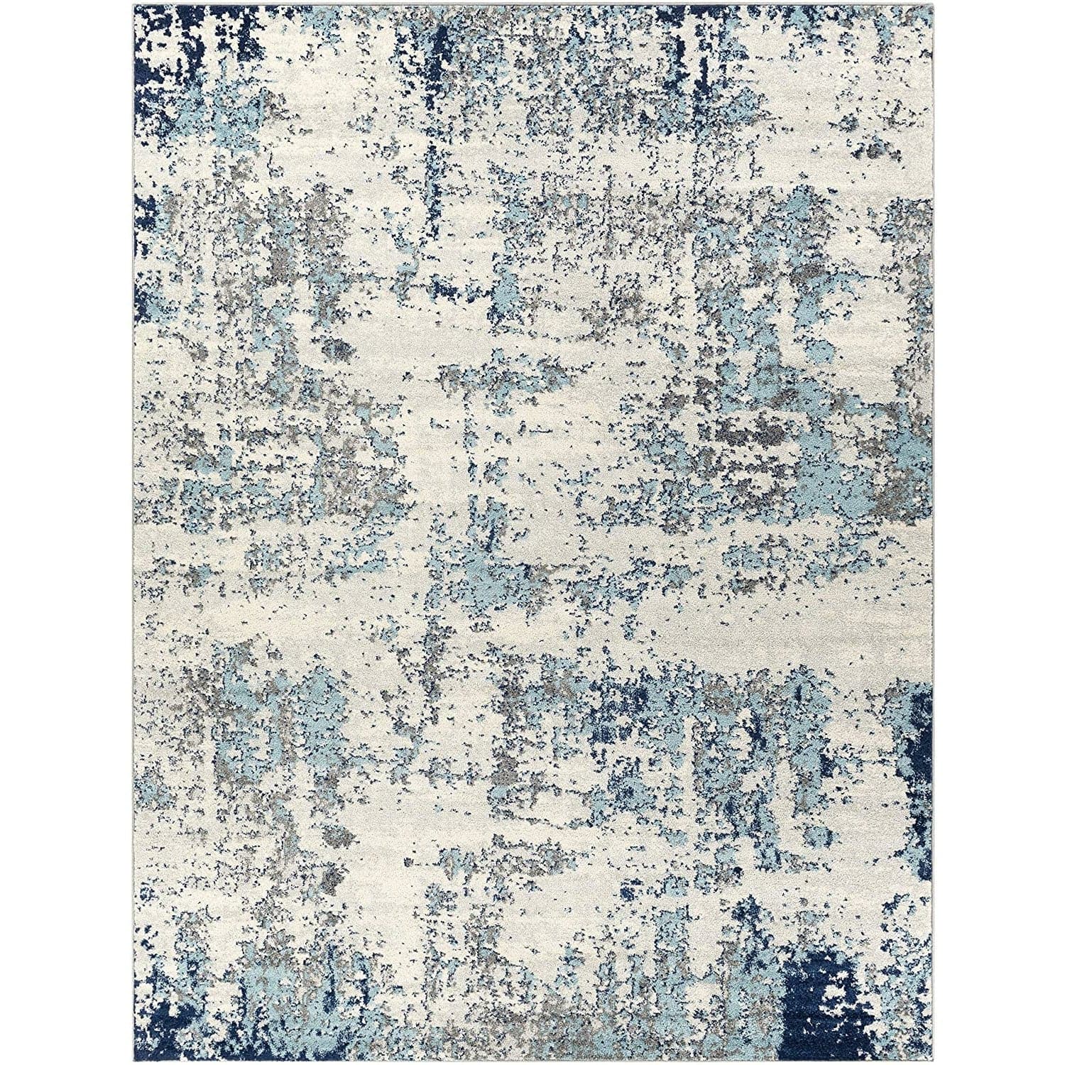 Arte Modern Abstract Blue Rug (8x10) - HER Home Design Boutique